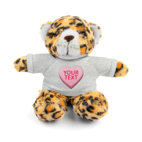 Personalized Candy Heart Stuffed Animal with Tee
